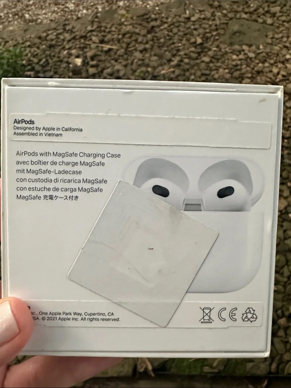 Apple AirPods 3rd generation box and charging case.